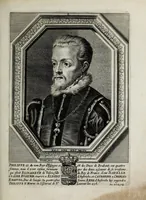 An illustration from Tabula chronologica, sive, Ducum Lotharingiae, Brabantiae, Limburgi &c. et gubernatorum ac archistrategorum eorundem ducatuum & ditionum continua series .. (1669)