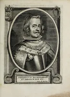 An illustration from Tabula chronologica, sive, Ducum Lotharingiae, Brabantiae, Limburgi &c. et gubernatorum ac archistrategorum eorundem ducatuum & ditionum continua series .. (1669)