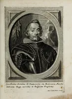 An illustration from Tabula chronologica, sive, Ducum Lotharingiae, Brabantiae, Limburgi &c. et gubernatorum ac archistrategorum eorundem ducatuum & ditionum continua series .. (1669)