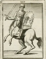 An illustration from Tafereel van overdeftige zinnebeelden : gemaelt naer de deuchden, ondeuchden, gemoetsdriften der menschen, straffen Godts, en zegeningen : eerst beschreven door Cesare Ripa, Pierius Valerianus, Orus Apollo, en anderen ... (1722)