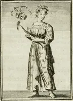 An illustration from Tafereel van overdeftige zinnebeelden : gemaelt naer de deuchden, ondeuchden, gemoetsdriften der menschen, straffen Godts, en zegeningen : eerst beschreven door Cesare Ripa, Pierius Valerianus, Orus Apollo, en anderen ... (1722)