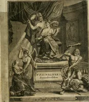 An illustration from Tafereel van overdeftige zinnebeelden : gemaelt naer de deuchden, ondeuchden, gemoetsdriften der menschen, straffen Godts, en zegeningen : eerst beschreven door Cesare Ripa, Pierius Valerianus, Orus Apollo, en anderen ... (1722)