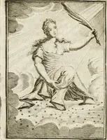 Picture 63 of 71 from Tafereel van overdeftige zinnebeelden : gemaelt naer de deuchden, ondeuchden, gemoetsdriften der menschen, straffen Godts, en zegeningen : eerst beschreven door Cesare Ripa, Pierius Valerianus, Orus Apollo, en anderen ... (1722), leaf 409
