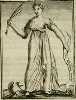 Picture 70 of 71 from Tafereel van overdeftige zinnebeelden : gemaelt naer de deuchden, ondeuchden, gemoetsdriften der menschen, straffen Godts, en zegeningen : eerst beschreven door Cesare Ripa, Pierius Valerianus, Orus Apollo, en anderen ... (1722), leaf 446
