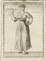 Picture 15 of 71 from Tafereel van overdeftige zinnebeelden : gemaelt naer de deuchden, ondeuchden, gemoetsdriften der menschen, straffen Godts, en zegeningen : eerst beschreven door Cesare Ripa, Pierius Valerianus, Orus Apollo, en anderen ... (1722), leaf 71