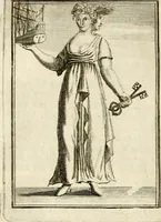 Picture 26 of 68 from Tafereel van overdeftige zinnebeelden : gemaelt naer de deuchden, ondeuchden, gemoetsdriften der menschen, straffen Godts, en zegeningen : eerst beschreven door Cesare Ripa, Pierius Valerianus, Orus Apollo, en anderen ... (1722), leaf 139