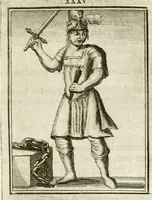 An illustration from Tafereel van overdeftige zinnebeelden : gemaelt naer de deuchden, ondeuchden, gemoetsdriften der menschen, straffen Godts, en zegeningen : eerst beschreven door Cesare Ripa, Pierius Valerianus, Orus Apollo, en anderen ... (1722)