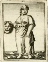 Picture 40 of 68 from Tafereel van overdeftige zinnebeelden : gemaelt naer de deuchden, ondeuchden, gemoetsdriften der menschen, straffen Godts, en zegeningen : eerst beschreven door Cesare Ripa, Pierius Valerianus, Orus Apollo, en anderen ... (1722), leaf 238