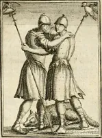 Picture 48 of 68 from Tafereel van overdeftige zinnebeelden : gemaelt naer de deuchden, ondeuchden, gemoetsdriften der menschen, straffen Godts, en zegeningen : eerst beschreven door Cesare Ripa, Pierius Valerianus, Orus Apollo, en anderen ... (1722), leaf 305