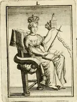 Picture 49 of 68 from Tafereel van overdeftige zinnebeelden : gemaelt naer de deuchden, ondeuchden, gemoetsdriften der menschen, straffen Godts, en zegeningen : eerst beschreven door Cesare Ripa, Pierius Valerianus, Orus Apollo, en anderen ... (1722), leaf 313
