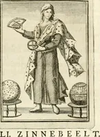Picture 50 of 68 from Tafereel van overdeftige zinnebeelden : gemaelt naer de deuchden, ondeuchden, gemoetsdriften der menschen, straffen Godts, en zegeningen : eerst beschreven door Cesare Ripa, Pierius Valerianus, Orus Apollo, en anderen ... (1722), leaf 322
