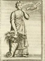 Picture 51 of 68 from Tafereel van overdeftige zinnebeelden : gemaelt naer de deuchden, ondeuchden, gemoetsdriften der menschen, straffen Godts, en zegeningen : eerst beschreven door Cesare Ripa, Pierius Valerianus, Orus Apollo, en anderen ... (1722), leaf 330