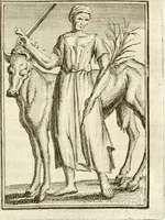 An illustration from Tafereel van overdeftige zinnebeelden : gemaelt naer de deuchden, ondeuchden, gemoetsdriften der menschen, straffen Godts, en zegeningen : eerst beschreven door Cesare Ripa, Pierius Valerianus, Orus Apollo, en anderen ... (1722)