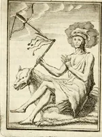 Picture 54 of 68 from Tafereel van overdeftige zinnebeelden : gemaelt naer de deuchden, ondeuchden, gemoetsdriften der menschen, straffen Godts, en zegeningen : eerst beschreven door Cesare Ripa, Pierius Valerianus, Orus Apollo, en anderen ... (1722), leaf 359