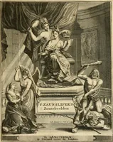 Picture 1 of 68 from Tafereel van overdeftige zinnebeelden : gemaelt naer de deuchden, ondeuchden, gemoetsdriften der menschen, straffen Godts, en zegeningen : eerst beschreven door Cesare Ripa, Pierius Valerianus, Orus Apollo, en anderen ... (1722), leaf 4