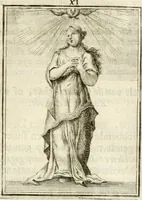An illustration from Tafereel van overdeftige zinnebeelden : gemaelt naer de deuchden, ondeuchden, gemoetsdriften der menschen, straffen Godts, en zegeningen : eerst beschreven door Cesare Ripa, Pierius Valerianus, Orus Apollo, en anderen ... (1722)