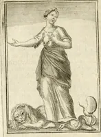 An illustration from Tafereel van overdeftige zinnebeelden : gemaelt naer de deuchden, ondeuchden, gemoetsdriften der menschen, straffen Godts, en zegeningen : eerst beschreven door Cesare Ripa, Pierius Valerianus, Orus Apollo, en anderen ... (1722)