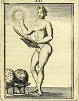 An illustration from Tafereel van overdeftige zinnebeelden, gemaelt naer de deuchden, ondeuchden, gemoetsdriften der menschen, straffen Godts, en zegeningen (1722)