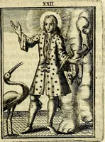 An illustration from Tafereel van overdeftige zinnebeelden, gemaelt naer de deuchden, ondeuchden, gemoetsdriften der menschen, straffen Godts, en zegeningen (1722)
