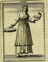An illustration from Tafereel van overdeftige zinnebeelden, gemaelt naer de deuchden, ondeuchden, gemoetsdriften der menschen, straffen Godts, en zegeningen (1722)