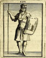An illustration from Tafereel van overdeftige zinnebeelden, gemaelt naer de deuchden, ondeuchden, gemoetsdriften der menschen, straffen Godts, en zegeningen (1722)