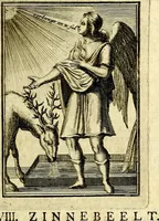 An illustration from Tafereel van overdeftige zinnebeelden, gemaelt naer de deuchden, ondeuchden, gemoetsdriften der menschen, straffen Godts, en zegeningen (1722)
