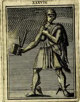 An illustration from Tafereel van overdeftige zinnebeelden, gemaelt naer de deuchden, ondeuchden, gemoetsdriften der menschen, straffen Godts, en zegeningen (1722)
