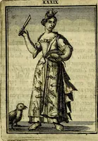 An illustration from Tafereel van overdeftige zinnebeelden, gemaelt naer de deuchden, ondeuchden, gemoetsdriften der menschen, straffen Godts, en zegeningen (1722)