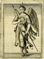 An illustration from Tafereel van overdeftige zinnebeelden, gemaelt naer de deuchden, ondeuchden, gemoetsdriften der menschen, straffen Godts, en zegeningen (1722)