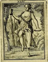 An illustration from Tafereel van overdeftige zinnebeelden, gemaelt naer de deuchden, ondeuchden, gemoetsdriften der menschen, straffen Godts, en zegeningen (1722)
