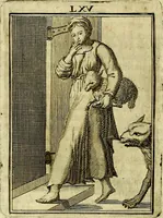 An illustration from Tafereel van overdeftige zinnebeelden, gemaelt naer de deuchden, ondeuchden, gemoetsdriften der menschen, straffen Godts, en zegeningen (1722)