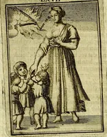 An illustration from Tafereel van overdeftige zinnebeelden, gemaelt naer de deuchden, ondeuchden, gemoetsdriften der menschen, straffen Godts, en zegeningen (1722)