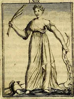 An illustration from Tafereel van overdeftige zinnebeelden, gemaelt naer de deuchden, ondeuchden, gemoetsdriften der menschen, straffen Godts, en zegeningen (1722)