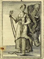 An illustration from Tafereel van overdeftige zinnebeelden, gemaelt naer de deuchden, ondeuchden, gemoetsdriften der menschen, straffen Godts, en zegeningen (1722)