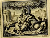 An illustration from Tafereel van overdeftige zinnebeelden, gemaelt naer de deuchden, ondeuchden, gemoetsdriften der menschen, straffen Godts, en zegeningen (1722)