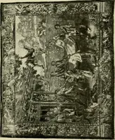 An illustration from Tapestries and carpets from the palace of the Pardo [sic], woven at the royal manufactory of Madrid, loaned by His Majesty the King of Spain for exhibition by the Hispanic Society of America (1917)