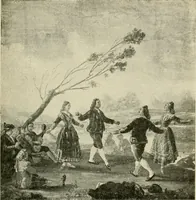 An illustration from Tapestries and carpets from the palace of the Pardo [sic], woven at the royal manufactory of Madrid, loaned by His Majesty the King of Spain for exhibition by the Hispanic Society of America (1917)