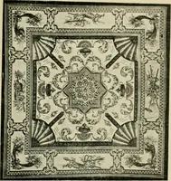 An illustration from Tapestries and carpets from the palace of the Pardo [sic], woven at the royal manufactory of Madrid, loaned by His Majesty the King of Spain for exhibition by the Hispanic Society of America (1917)