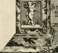 An illustration from Tapisseries du roy, ou sont representez les quatre elemens et les quatre saisons : avec les devises qvi les accompagnent et leur explication = Königliche französische Tapezereyen, oder überaus schöne Sinn-Bilder, in welchen die vier Element, samt den vier Jahr-Zeiten, neben den Dencksprüchen und ihren Ausslegungen, vorgestellet werden (1690)