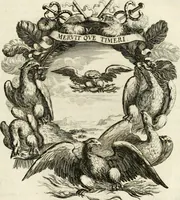 An illustration from Tapisseries du roy, ou sont representez les quatre elemens et les quatre saisons : avec les devises qvi les accompagnent et leur explication = Königliche französische Tapezereyen, oder überaus schöne Sinn-Bilder, in welchen die vier Element, samt den vier Jahr-Zeiten, neben den Dencksprüchen und ihren Ausslegungen, vorgestellet werden (1690)