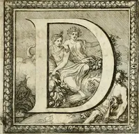 An illustration from Tapisseries du roy, ou sont representez les quatre elemens et les quatre saisons : avec les devises qvi les accompagnent et leur explication = Königliche französische Tapezereyen, oder überaus schöne Sinn-Bilder, in welchen die vier Element, samt den vier Jahr-Zeiten, neben den Dencksprüchen und ihren Ausslegungen, vorgestellet werden (1690)