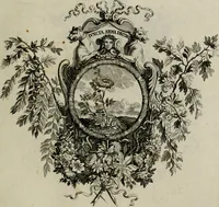 An illustration from Tapisseries du Roy, ou sont representez les quatre elemens et les quatre saisons : avec les devises qui les accompagnent et leur explication. Königliche französische Tapezereyen ... (1687)