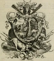 An illustration from Tapisseries du Roy, ou sont representez les quatre elemens et les quatre saisons : avec les devises qui les accompagnent et leur explication. Königliche französische Tapezereyen ... (1687)