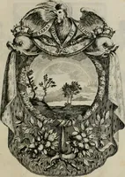 An illustration from Tapisseries du Roy, ou sont representez les quatre elemens et les quatre saisons : avec les devises qui les accompagnent et leur explication. Königliche französische Tapezereyen ... (1687)