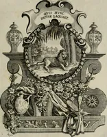 An illustration from Tapisseries du Roy, ou sont representez les quatre elemens et les quatre saisons : avec les devises qui les accompagnent et leur explication. Königliche französische Tapezereyen ... (1687)