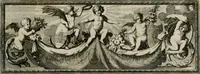 Picture 42 of 76 from Tapisseries du Roy, ou sont representez les quatre elemens et les quatre saisons : avec les devises qui les accompagnent et leur explication. Königliche französische Tapezereyen ... (1687), leaf 86