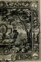 An illustration from Tapisseries du Roy, ou sont representez les quatre elemens et les quatre saisons ; avec les devises qui les accompagnent et leur explication = Königliche französische Tapezereyen, oder überaus schöne Sinn-Bilder, in welchen die vier Element, samt den vier Jahr-Zeiten, neben den Dencksprüchen und ihren Ausslegungen, vorgestellet werden. Aus den Original-Kupffern nachgezeichnet, und den Kunstliebenden zu Nutzen und Ergötzen an den Tag gegeben und verlegt (1690)