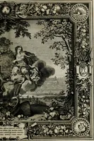 Picture 62 of 74 from Tapisseries du Roy, ou sont representez les quatre elemens et les quatre saisons ; avec les devises qui les accompagnent et leur explication = Königliche französische Tapezereyen, oder überaus schöne Sinn-Bilder, in welchen die vier Element, samt den vier Jahr-Zeiten, neben den Dencksprüchen und ihren Ausslegungen, vorgestellet werden. Aus den Original-Kupffern nachgezeichnet, und den Kunstliebenden zu Nutzen und Ergötzen an den Tag gegeben und verlegt (1690), leaf 128
