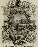 Picture 64 of 74 from Tapisseries du Roy, ou sont representez les quatre elemens et les quatre saisons ; avec les devises qui les accompagnent et leur explication = Königliche französische Tapezereyen, oder überaus schöne Sinn-Bilder, in welchen die vier Element, samt den vier Jahr-Zeiten, neben den Dencksprüchen und ihren Ausslegungen, vorgestellet werden. Aus den Original-Kupffern nachgezeichnet, und den Kunstliebenden zu Nutzen und Ergötzen an den Tag gegeben und verlegt (1690), leaf 134