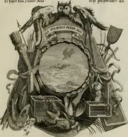 Picture 65 of 74 from Tapisseries du Roy, ou sont representez les quatre elemens et les quatre saisons ; avec les devises qui les accompagnent et leur explication = Königliche französische Tapezereyen, oder überaus schöne Sinn-Bilder, in welchen die vier Element, samt den vier Jahr-Zeiten, neben den Dencksprüchen und ihren Ausslegungen, vorgestellet werden. Aus den Original-Kupffern nachgezeichnet, und den Kunstliebenden zu Nutzen und Ergötzen an den Tag gegeben und verlegt (1690), leaf 136